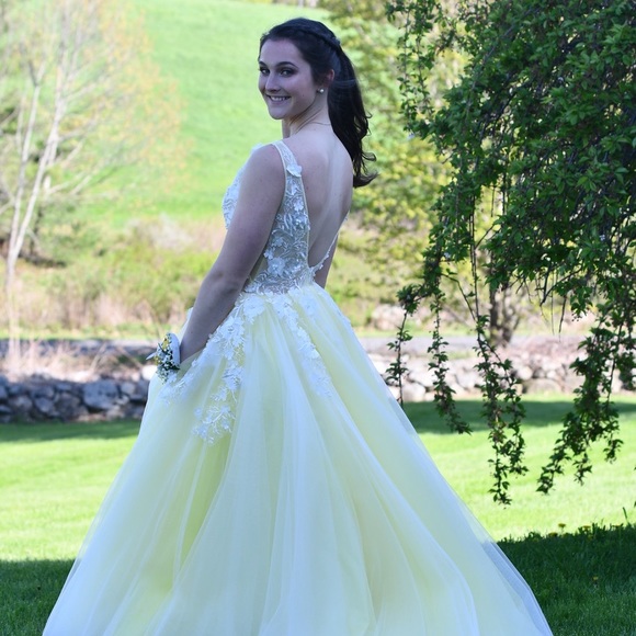 Jovani Floral Prom Dress - Picture 5 of 8